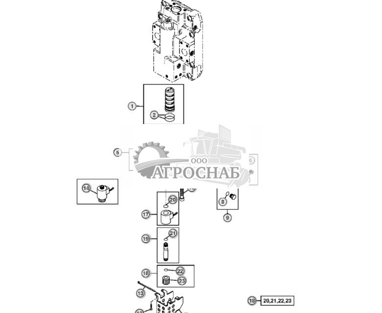Упр. мотора гидростат. гусен. привода - ST10440 70.jpg